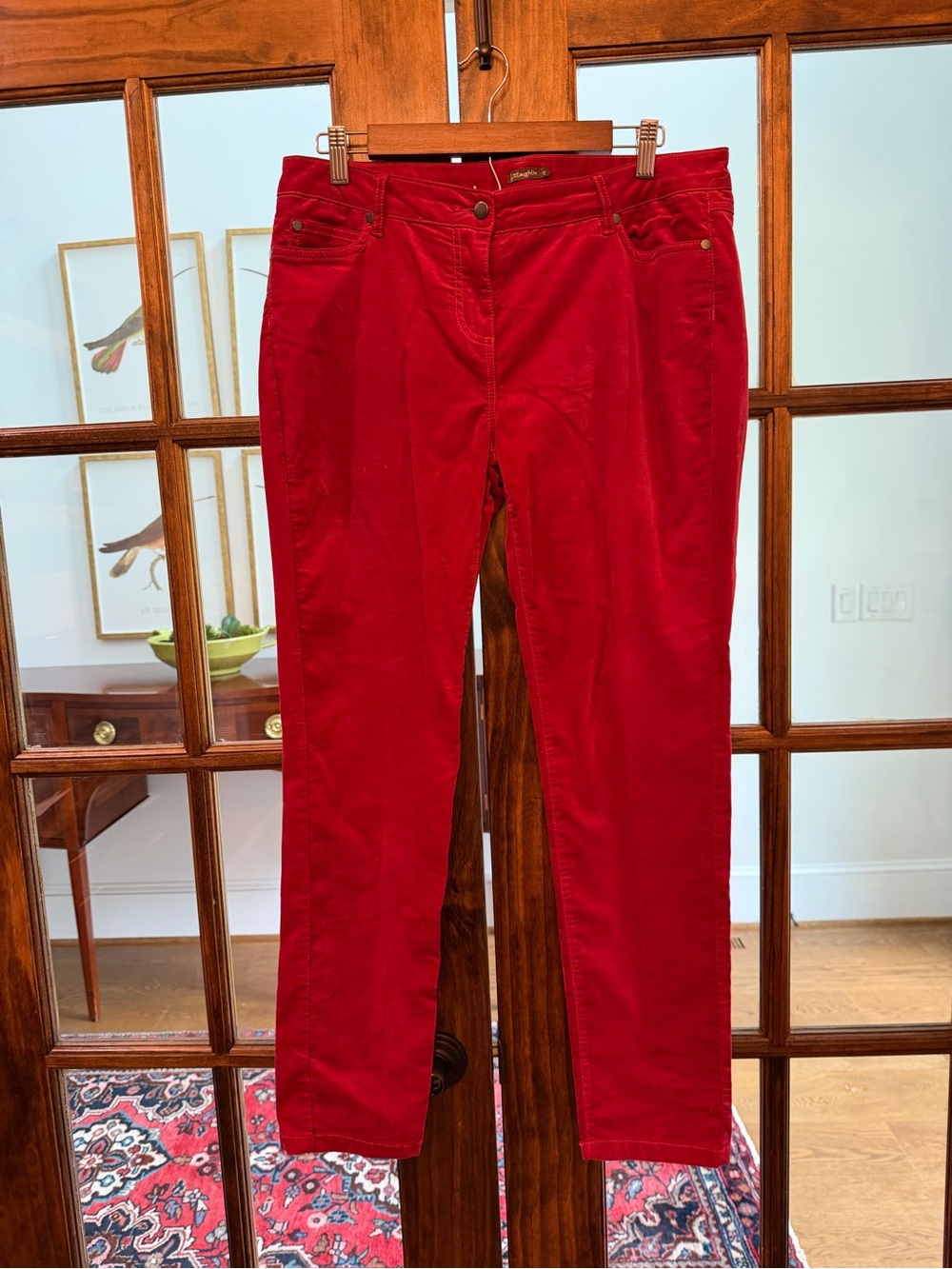 J. McLaughlin Red Corduroy Pants